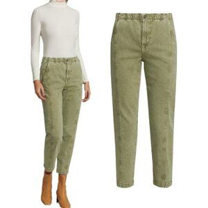 7 For All Mankind Sage Green Ankle Jeans